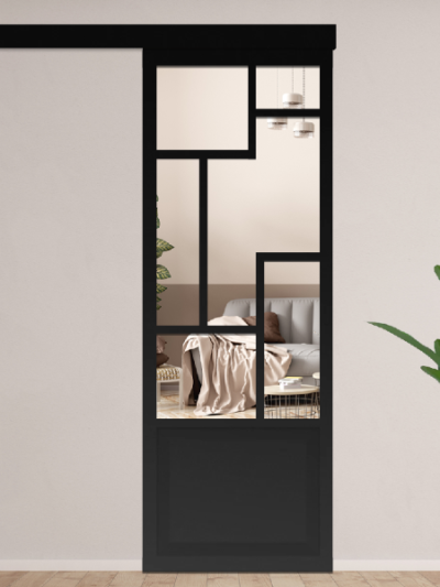 Porte d'intérieur coulissante soubassement - Archi