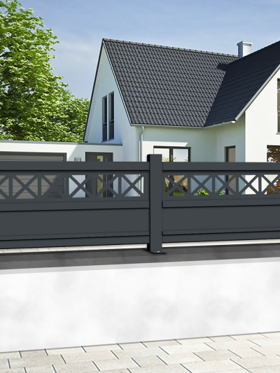 Clôture aluminium Premium sur mesure - MERIDA